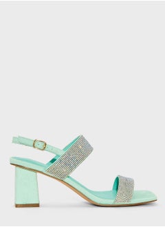 Buy Ankle Strap Mid Heel Sandal in UAE