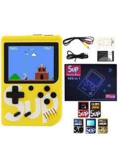 اشتري SUP Game Box Plus 400 in 1 Retro Games UPGRADED VERSION mini Portable Console Handheld Gift By PRIME-(Yellow) في الامارات