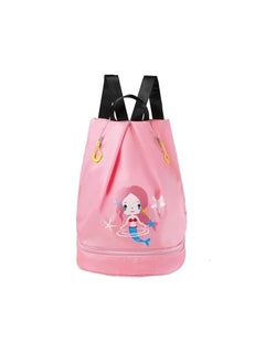 Buy DUBKART Children's Dry and Wet Separation Swimming Bag Portable Drawstring Backpack Waterproof Gym Sports Pool Beach Gear Bag in UAE