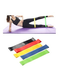 Buy 5PcsSet Resistance Band Yoga Exercise Pull Rope Elastic Bands Fitness 6Levels Gym Strength Training in Egypt