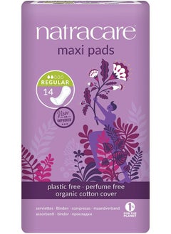 Buy Natracare Maxi Pads Regular Pack of (14) in UAE