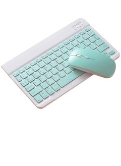 Buy Rechargeable Bluetooth Keyboard and Mouse Combo Ultra-Slim Portable Compact Wireless Mouse Keyboard Set for Android Windows Tablet Cell Phone iPhone iPad Pro Air Mini in UAE