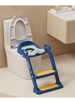 Buy Potty Training Seat with Step Stool Ladder Stable and Anti-Slip Potty Seat Comfortable with Splash Guard Potty Training Toilet for Kids Boys Girls aged 1-7 in UAE