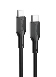 اشتري Moxedo Lite USB-C To USB-C Fast Charging Cable 1M Compatible for  iPad mini 6，MacBook Pro 2021 14" 16", MacBook Air, iPad Pro 12.9", Samsung S21+, Huawei P30, etc. (Black) في الامارات