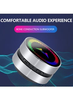 اشتري Bone conduction Bluetooth audio wireless portable Bluetooth speaker with LED colorful changeable small speaker M1 Red في الامارات