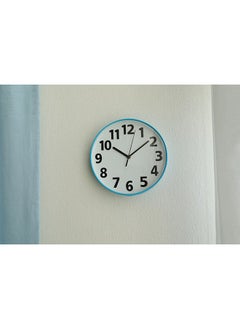 Buy Amber Wall Clock D25Cm Blue in UAE