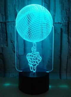 اشتري LED Hand Top Basketball 3D Optical Illusion Lamp 7/16 Colors Changing Multicolor Night Light 3D Lamp Desk Table Lamp Home Decoration Lighting Mood Lamp with USB Power Cable for Kids Children في الامارات