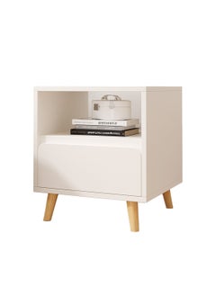 Buy Cream-Style Living Room Small Multi-Functional Bedside Table, Single-Layer Drawer Storage Cabinet 40*34*46CM in Saudi Arabia