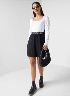 Buy Crew Neck Tiered Dress in Saudi Arabia