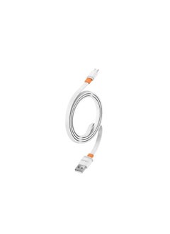 Buy Celebrat CB-33 Portable USB To Micro Fast Charge And Data Transmission Cable With Flat wire Design And Practical Fits Mobile Phone 2.1A /480mbps /1M - White in Egypt