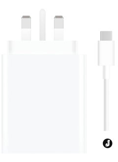 اشتري "120W Fast Charging Power Adapter for Xiaomi Mi 12/13T, Mi 9T Pro, Poco, Black Shark 5, Mi 11T/10T Pro, Note 11 Pro 5G & More (White)" في الامارات