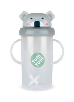 اشتري Large Tippy Up Cup With Weighted Straw, Series 3 - Grey في الامارات