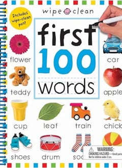 اشتري First 100 Words: Includes Wipe-clean Pen (Wipe Clean Learning Books) في الامارات