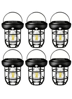 Buy 6 Pcs Portable Hanging Solar Light Multifunctional Waterproof Solar Induction Lamp For Greenhouse Garden Home Lighting Outdoor Modern LED Wall Solar Light With Sensor Motion And 3 Lighting Mode in UAE