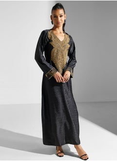 اشتري Embellished Embroidered Jalabiya في الامارات