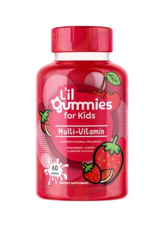 اشتري Multivitamin Gummies For Kids, 60 Vegan Gummies, Strawberry, Cherry, Orange Flavor, Supports Kid’s Growth And Immunity في السعودية