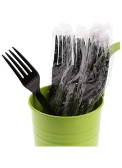 Buy Weight, Individually Wrapped Black Polypropylene Forks, Case of 1000 in Egypt