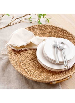 اشتري Natura Rattan Tray Dia50X9.5cm - Natural في الامارات