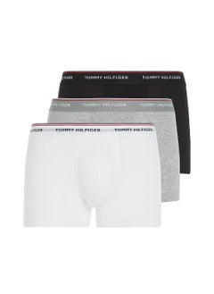 Buy Men's 3-Pack Premium Essential Trunks - Cotton, Multicolor in UAE