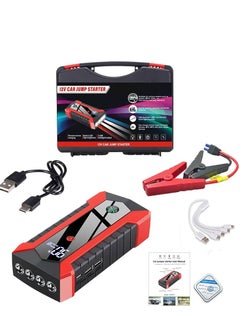 Buy Car Jump Starter 28000mah Water-Resistant Jump Starter Battery Pack, Battery Jumper Starter Portable 200W,12V/1A, LED Light in UAE