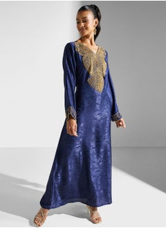 اشتري Embellished Embroidered Jalabiya في الامارات