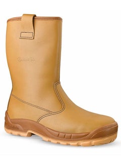 اشتري Jalaska Honey Leather Rigger Work Safety Steel Toecap Boots في الامارات