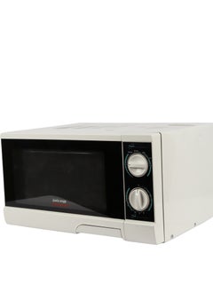 اشتري Microwave Oven 20L 1000W with Reheat, Defrost, Adjustable Temperature and Timer White في السعودية