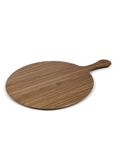 Buy Melamine Wooden Round Serving Board 19 Inch in UAE