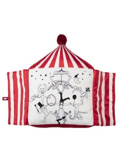 Buy Cushion, circus tent shape red/white, 48x37 cm in Saudi Arabia