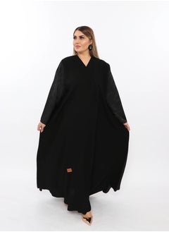 اشتري Stylish Cloche  Abaya Made Of Crepe Salona Fabric With A Pleat At The Back في السعودية