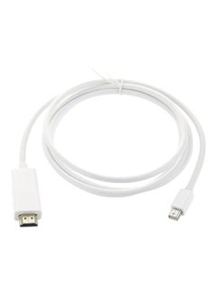 Buy Mini DisplayPort To HDMI Male Cable White in Saudi Arabia