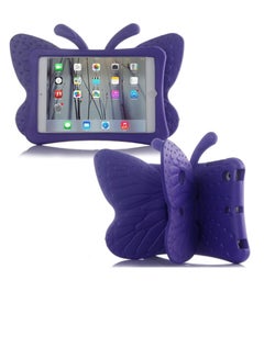 Buy iPad 7 10.2 3D Cute Butterfly Case - Light Weight EVA Stand Shockproof Rugged Heavy Duty Kids Friendly Tablet Case for iPad 10.2 iPad 7th Gen iPad (PURPLE) in UAE