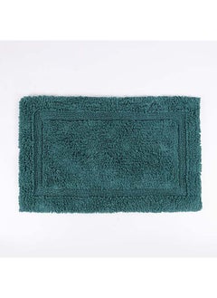 Buy Arthur Cotton Bath Mat, Teal - 80x50 cm in UAE