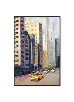 Buy Rabat Downtown Reverie Cityscape Framed Wall Art Stunning Urban Landscape Perfect For Home Office Bedroom Living Room Decor Adds Modern Elegance And Charm 82X122X4.5Cm in UAE