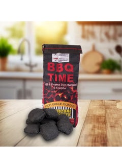 اشتري Premium Charcoal Briquettes Coconut Shell Charcoal for Barbecue & Grill (4KG) Long-Lasting Barbeque Charcoal for Ignition في السعودية