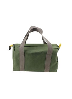 اشتري Canvas Tool Bag, 14 Inch Wide Mouth Heavy Duty Tool Storage Bag with Large Capacity, Tool Tote Bag for Electricians, Power Tool Organizer Pouch, Tool Bags for Men (Green) في السعودية