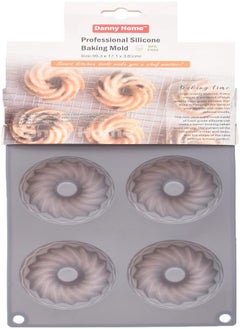 اشتري Danny Home DH3408 High Quality Silicone Non-Stick Baking Mold 39.3 * 17.1 * 3.6 cm - Multi Color في مصر