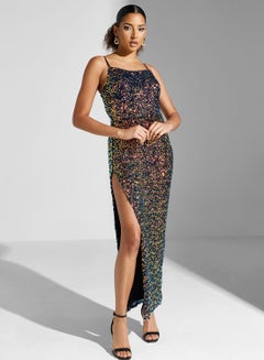 Buy Sequin Knitted Dress in UAE