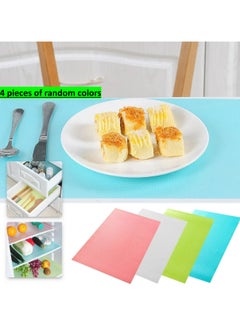 Buy 4 silicone mats that can be used in drawers, cupboards, and refrigerator shelves - they come in random colors in Egypt