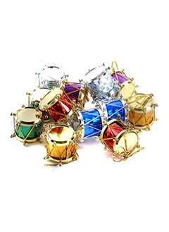 اشتري 12 -Pieces Mini Drums Ornaments Decoration Set 2 Cm في مصر