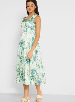 Buy Tiered Floral Printed Dress in UAE