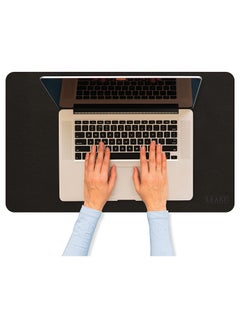 اشتري Leather Desk Pad, Non-Stick, Waterproof for Home & Office (Black) في الامارات