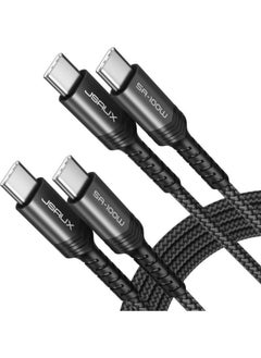 Buy CC0020 USB C to USB C Cable 100W/5A [1-Pack 6.6ft], QC 4.0/USB PD Type-C Fast Charging Cord Compatible with MacBook Pro/Air M2, iPad Pro 12.9/iPad Air/Mini 6 Samsung Galaxy S23 S22 S21 in Egypt