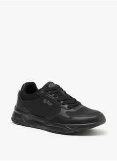 اشتري Men's Panelled Low Ankle Sneakers with Lace-Up Closure في الامارات