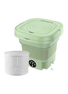 Buy UHM Portable Folding Mini Washing Machine With Dryer Basket For Undergarments Socks and Baby Clothes Washing Green in UAE