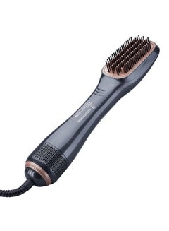 Buy 3 In 1 Hair Dryer Brush & Straightener Brush, Professional 1200W Powerful Ceramic Tourmaline Ionic Hot Air Brush, 3 Heat/2 Speed Settings One Step Hair Dryer And Styler For All Hair Types in UAE