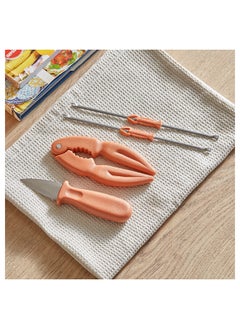 Buy Easy Chef 4-Piece Seafood Tool Set 13x2x5 cm in UAE