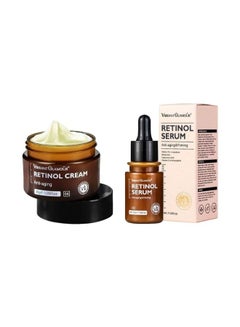 Buy 2 Pcs Retinol Anti Aging (Face Cream 30g & Serum 30ml) in Saudi Arabia