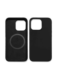 Buy iPhone 14 Pro Max Case, Protective Back Cover Silicone with Magsafe Case for iPhone 14 Pro Max Black 6.7" in UAE