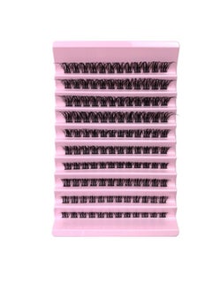 Buy False Lashes Individual Packs 120 Tufted Lashes DIY Lash Extensions False Lashes Natural Look Reusable Eyelash Glue Bonding Black in Saudi Arabia